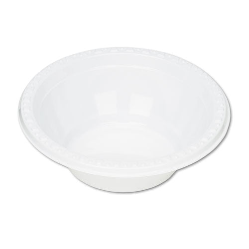 Image of Tablemate® Plastic Dinnerware, Bowl, 5 oz, White, 125/Pack