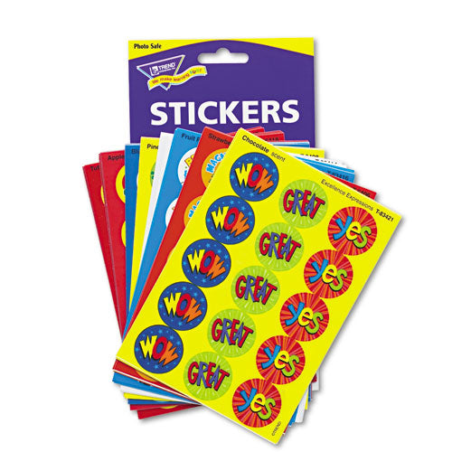 Image of TREND® Stinky Stickers Variety Pack, Praise Words, Assorted Colors, 435/pack