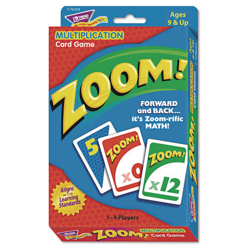 Image of TREND® Zoom Math Card Game, Ages 9 And Up, 100 Cards/set