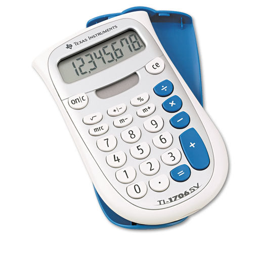 Image of Texas Instruments Ti-1706sv Handheld Pocket Calculator, 8-Digit Lcd