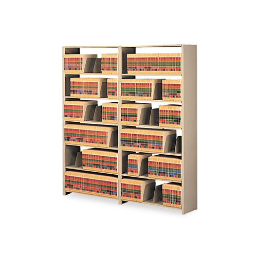 Image of Tennsco Snap-Together Steel Seven-Shelf Closed Starter Set, 48w X 12d X 88h, Sand