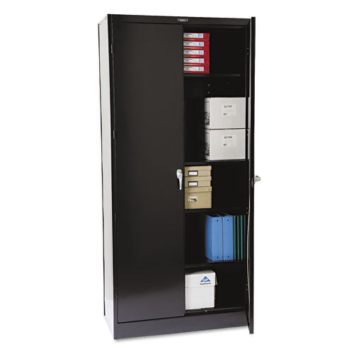 Image of Tennsco 78" High Deluxe Cabinet, 36w X 18d X 78h, Black