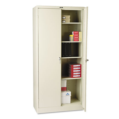 Image of Tennsco 78" High Deluxe Cabinet, 36w X 18d X 78h, Putty