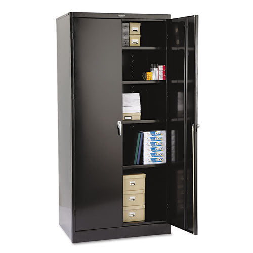 Image of Tennsco 78" High Deluxe Cabinet, 36w X 24d X 78h, Black