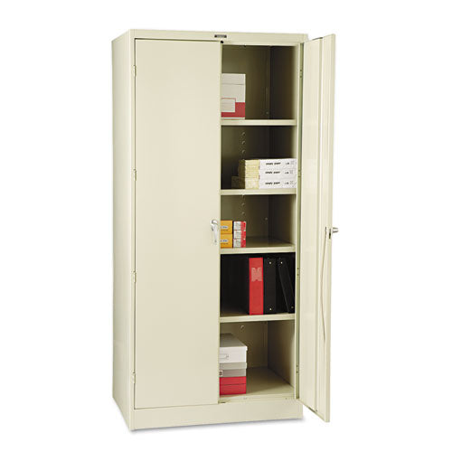 Image of Tennsco 78" High Deluxe Cabinet, 36w X 24d X 78h, Putty