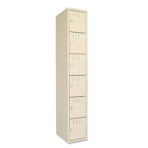 Image of Tennsco Box Compartments, Single Stack, 12w X 18d X 72h, Sand