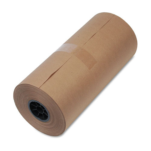 Image of Universal® High-Volume Mediumweight Wrapping Paper Roll, 40 lb Wrapping Weight Stock, 18" x 900 ft, Brown