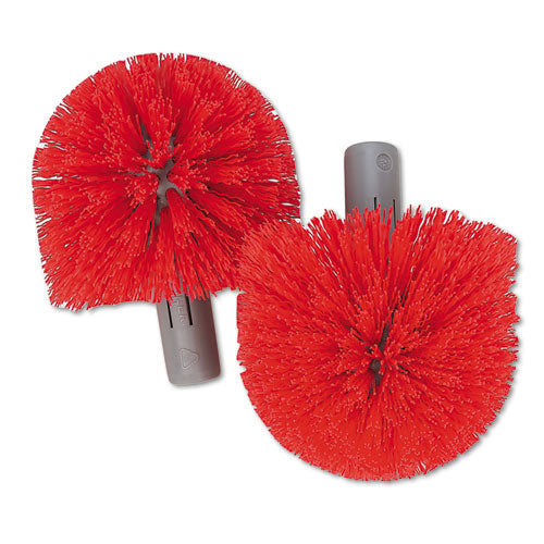 Image of Unger® Replacement Heads For Ergo Toilet-Bowl-Brush System, Red, 2/Pack