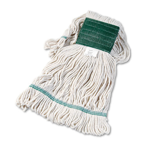 Image of Boardwalk® Super Loop Wet Mop Head, Cotton/synthetic Fiber, 5" Headband, Medium Size, White