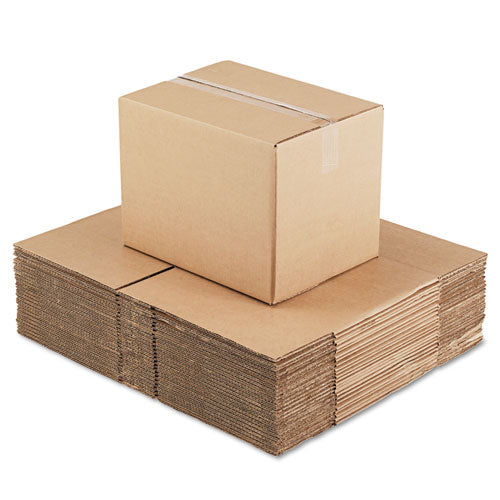 Image of Universal® Fixed-Depth Corrugated Shipping Boxes, Regular Slotted Container (RSC), 12" x 16" x 12", Brown Kraft, 25/Bundle