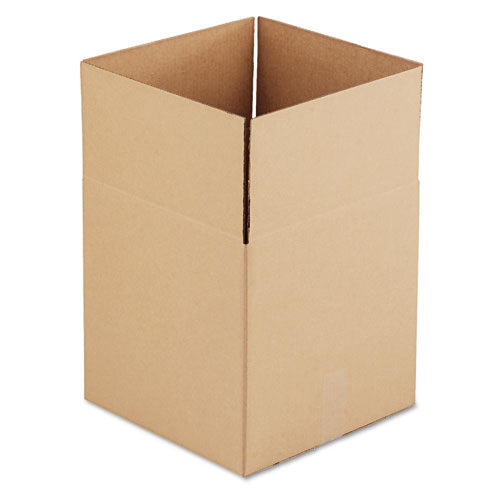 Image of Universal® Cubed Fixed-Depth Corrugated Shipping Boxes, Regular Slotted Container (RSC), 14" x 14" x 14", Brown Kraft, 25/Bundle