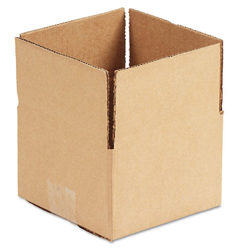 Image of Universal® Fixed-Depth Corrugated Shipping Boxes, Regular Slotted Container (RSC), 6" x 6" x 4", Brown Kraft, 25/Bundle