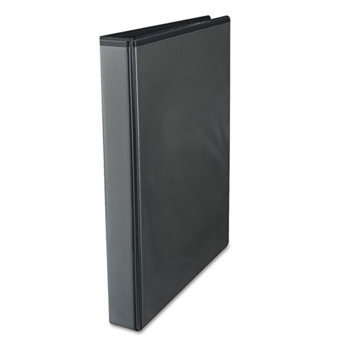 Image of Universal® Economy Round Ring View Binder, 3 Rings, 1" Capacity, 11 X 8.5, Black