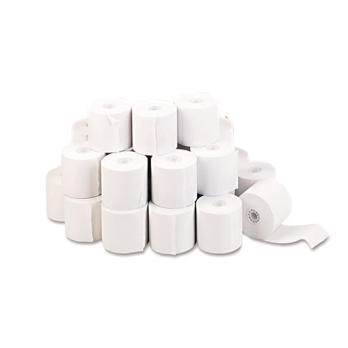 Image of Universal® Impact And Inkjet Print Bond Paper Rolls, 0.5" Core, 2.25" X 130 Ft, White, 100/carton