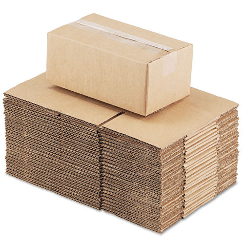 Image of Universal® Fixed-Depth Corrugated Shipping Boxes, Regular Slotted Container (RSC), 6" x 10" x 4", Brown Kraft, 25/Bundle