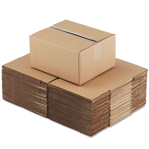 Image of Universal® Fixed-Depth Corrugated Shipping Boxes, Regular Slotted Container (RSC), 10" x 12" x 6", Brown Kraft, 25/Bundle