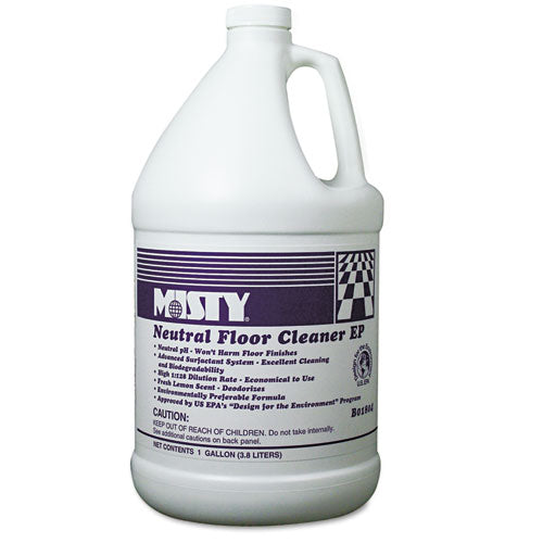 Image of Misty® Neutral Floor Cleaner Ep, Lemon, 1 Gal Bottle