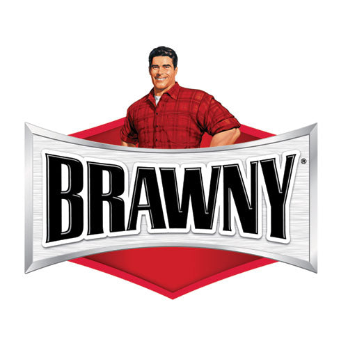 Image of Brawny® Tear-A-Square Perforated Kitchen Roll Towels, Double Roll, 2-Ply, 11" x 11", White, 120 Sheets/Roll, 8 Rolls/Pack