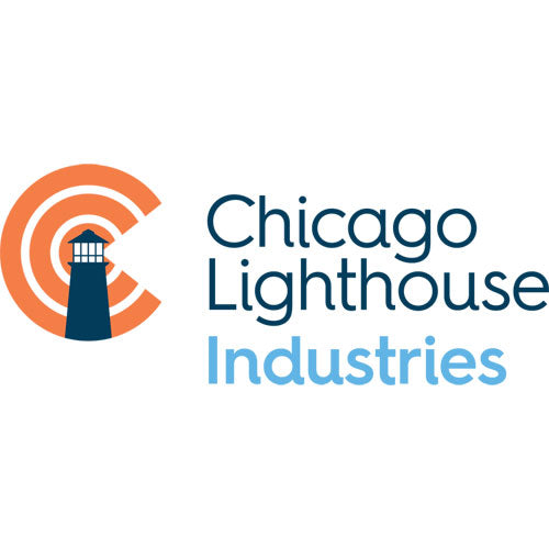 Image of Chicago Lighthouse Electric Contemporary Clock, 14.5" Overall Diameter, Black Case, Ac Powered
