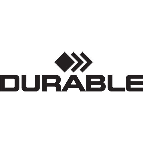 Image of Durable® Sherpa Infobase Sign Stand, Acrylic/Metal, 40" to 60" High, Gray