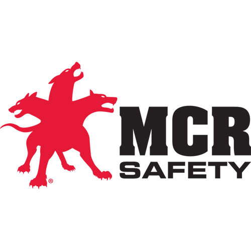 Image of MCR Safety Polyester Mesh Safety Vest, One Size Fits All, Orange With 0.75" Lime Green Stripe