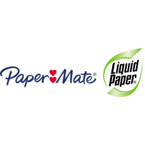 Image of Paper Mate® Liquid Paper® DryLine Grip Correction Tape, Recycled Dispenser, Green/White Applicator, 0.2" x 335", 2/Pack