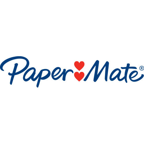 Image of Paper Mate® FlexGrip Ultra Recycled Ballpoint Pen, Retractable, Fine 0.8 mm, Blue Ink, Black/Blue Barrel, Dozen