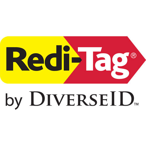 Image of Redi-Tag® Arrow Message Page Flags in Dispenser, "FIRMAR AQUI", Red, 120 Flags/Pack