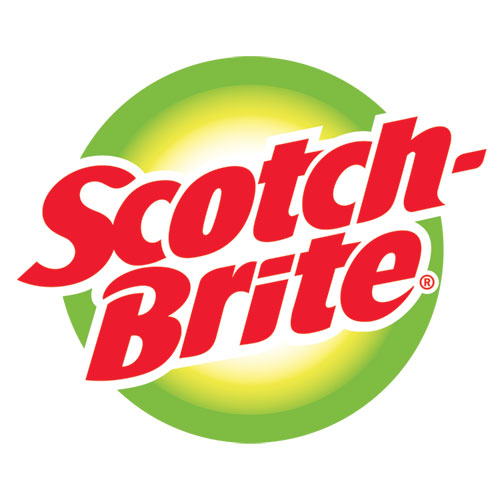 Image of Scotch-Brite® Toilet Scrubber Starter Kit, 1 Handle And 5 Scrubbers, White/Blue