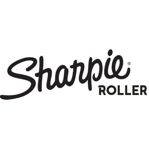 Image of Sharpie® Roller Professional Design Rollerball Pen, Stick, Fine 0.5 mm, Black Ink, Black Barrel, Dozen