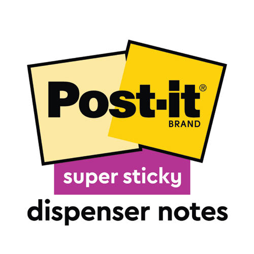 Image of Post-it® Dispenser Notes Super Sticky Pop-up 3 x 3 Note Refill, Cabinet Pack, 3" x 3", Canary Yellow, 90 Sheets/Pad, 18 Pads/Pack