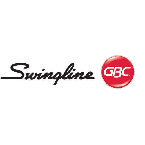 Image of Swingline® GBC® Badge Clips With Plastic Straps, 0.5" X 1.5", Clear/silver, 100/box