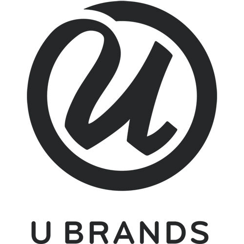 Image of U Brands Magnetic Chalkboard with Decor Frame, 30" x 20", Black Surface, White Wood Frame