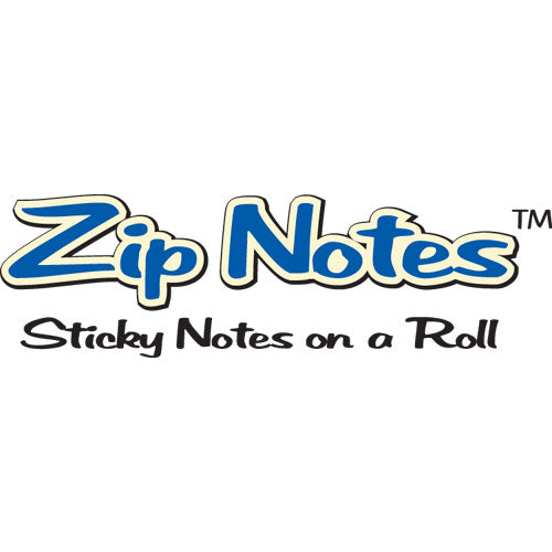 Image of Zip Notes Dispenser Refill Roll, Unruled, Approx: 600 3 x 3 Sheets, 3" x 150 ft Roll, Blue