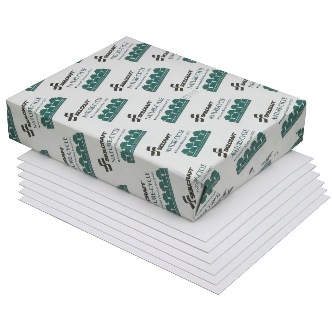 Image of Copy Paper, 50% PCW Recycled Process Chlorine Free, 11" x 17", Box of 5 Reams